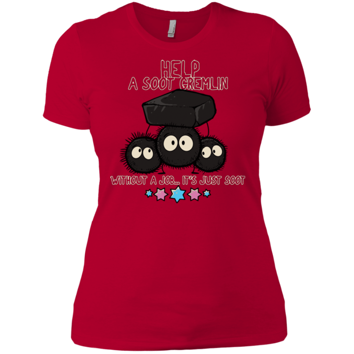 T-Shirts Red / X-Small HELP A SOOT GREMLIN Women's Premium T-Shirt