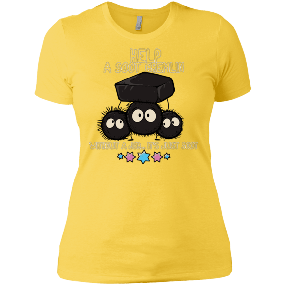 T-Shirts Vibrant Yellow / X-Small HELP A SOOT GREMLIN Women's Premium T-Shirt