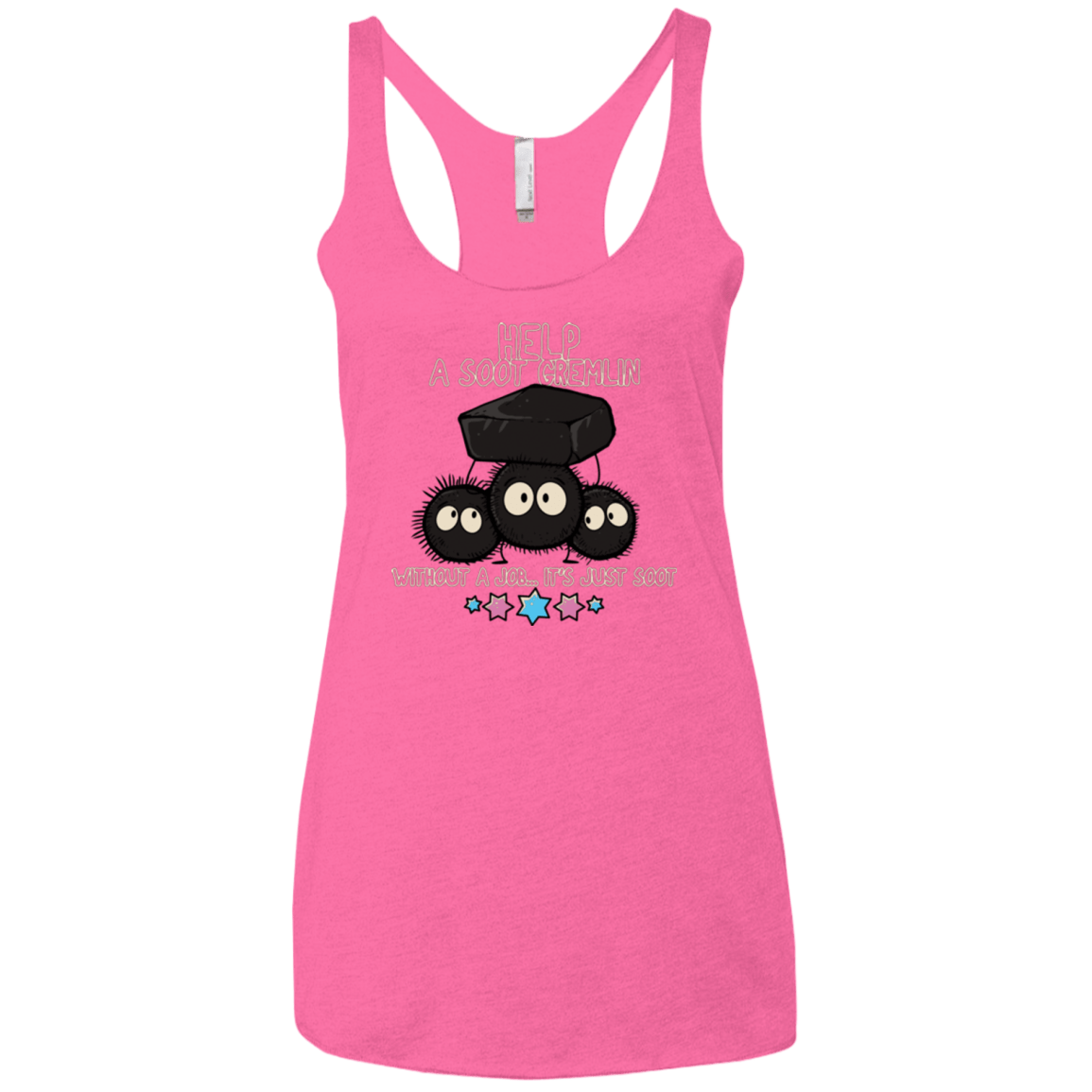 T-Shirts Vintage Pink / X-Small HELP A SOOT GREMLIN Women's Triblend Racerback Tank