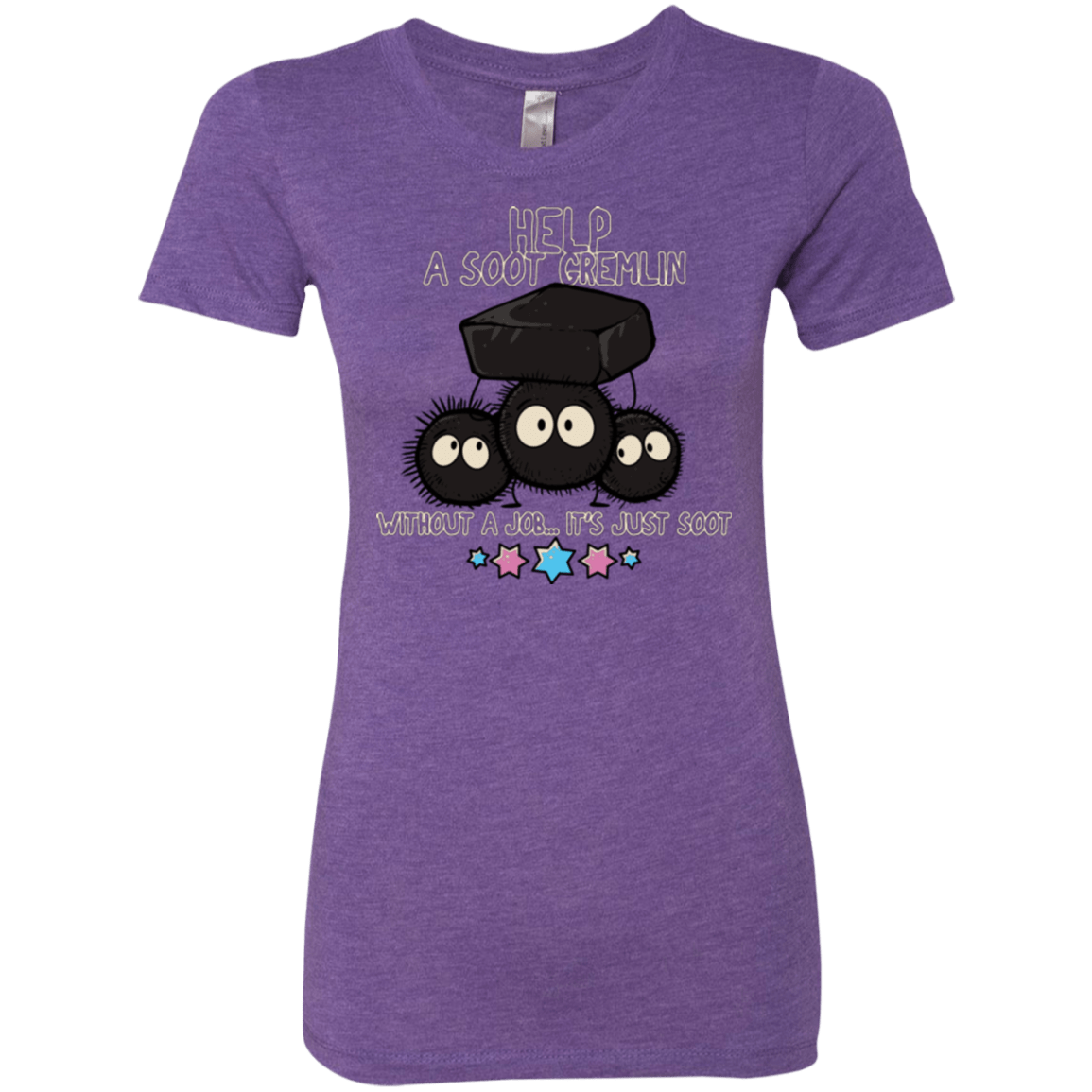T-Shirts Purple Rush / Small HELP A SOOT GREMLIN Women's Triblend T-Shirt