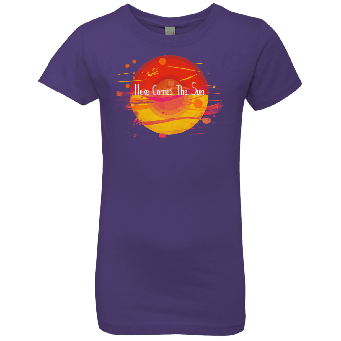 T-Shirts Purple Rush / YXS Here Comes The Sun (1) Girls Premium T-Shirt