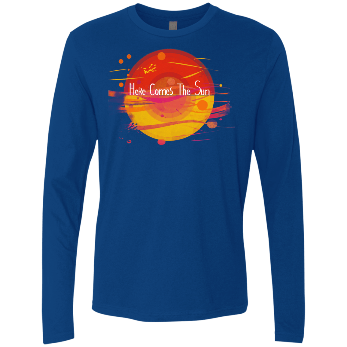 T-Shirts Royal / S Here Comes The Sun (1) Men's Premium Long Sleeve