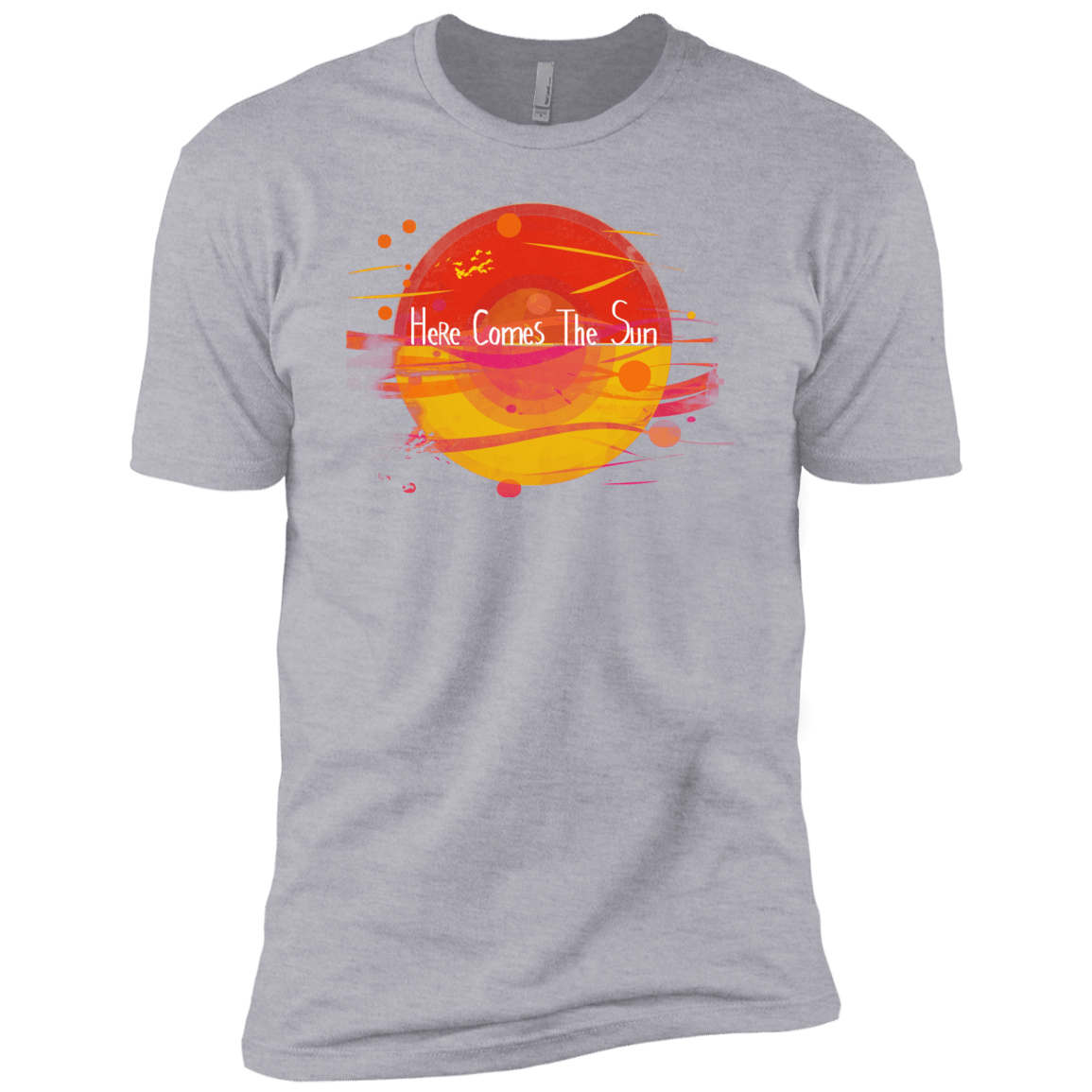 T-Shirts Heather Grey / X-Small Here Comes The Sun (1) Men's Premium T-Shirt
