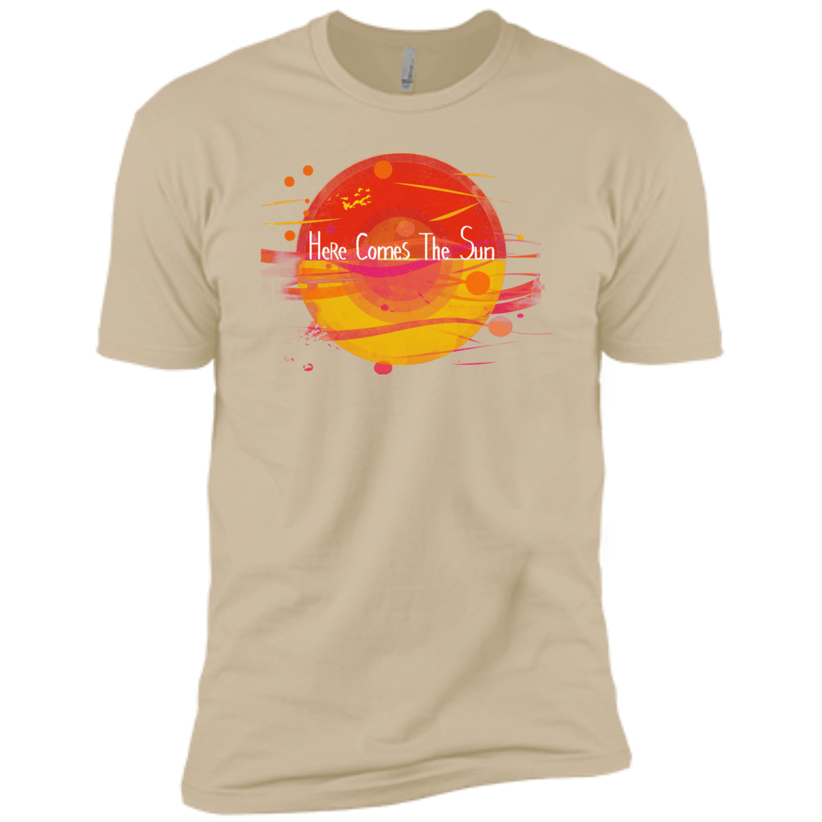 T-Shirts Sand / X-Small Here Comes The Sun (1) Men's Premium T-Shirt