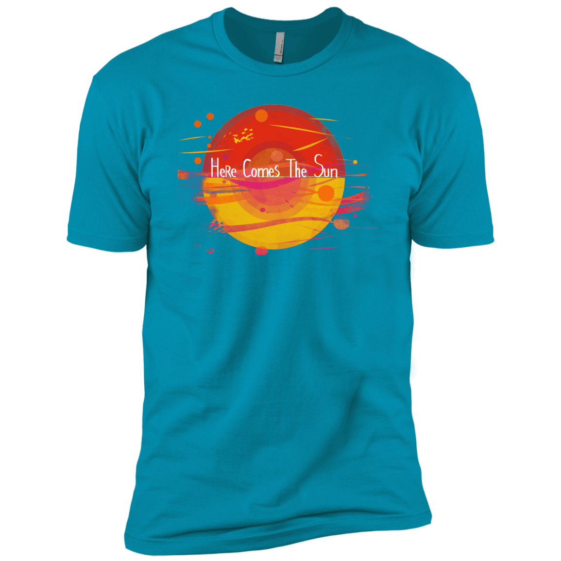 T-Shirts Turquoise / X-Small Here Comes The Sun (1) Men's Premium T-Shirt