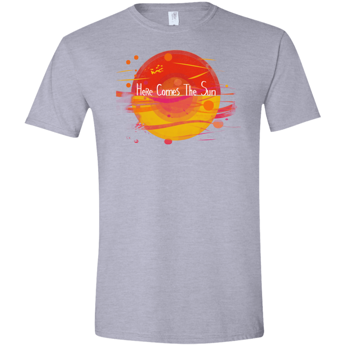 T-Shirts Sport Grey / X-Small Here Comes The Sun (1) Men's Semi-Fitted Softstyle