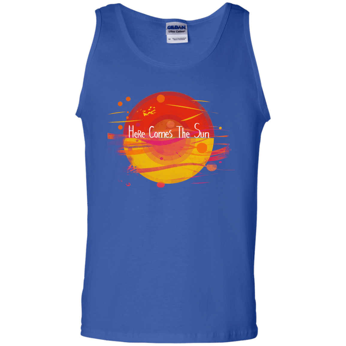 T-Shirts Royal / S Here Comes The Sun (1) Men's Tank Top