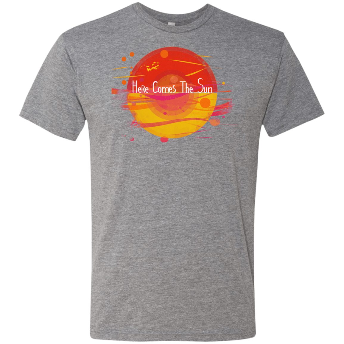 T-Shirts Premium Heather / S Here Comes The Sun (1) Men's Triblend T-Shirt