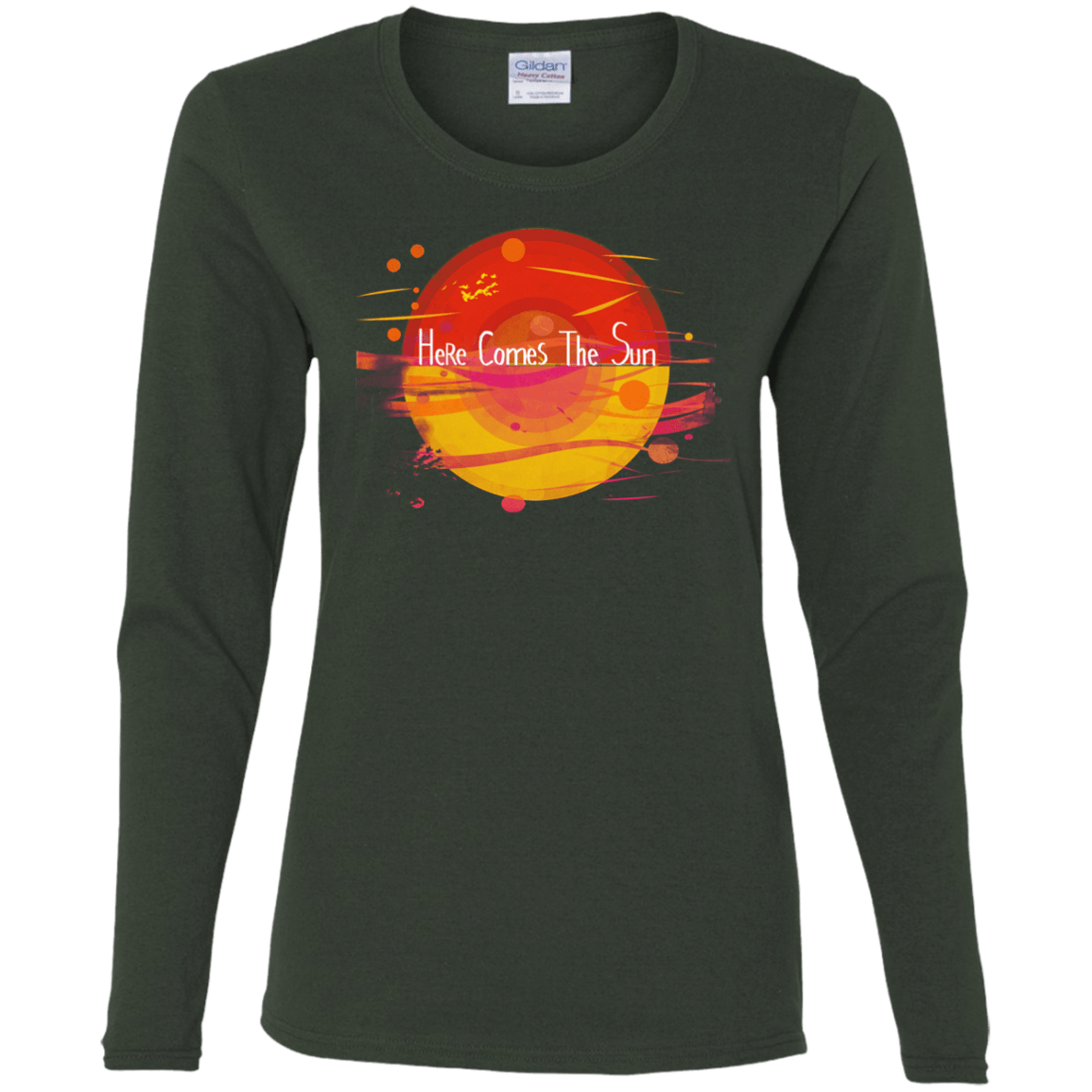 T-Shirts Forest / S Here Comes The Sun (1) Women's Long Sleeve T-Shirt