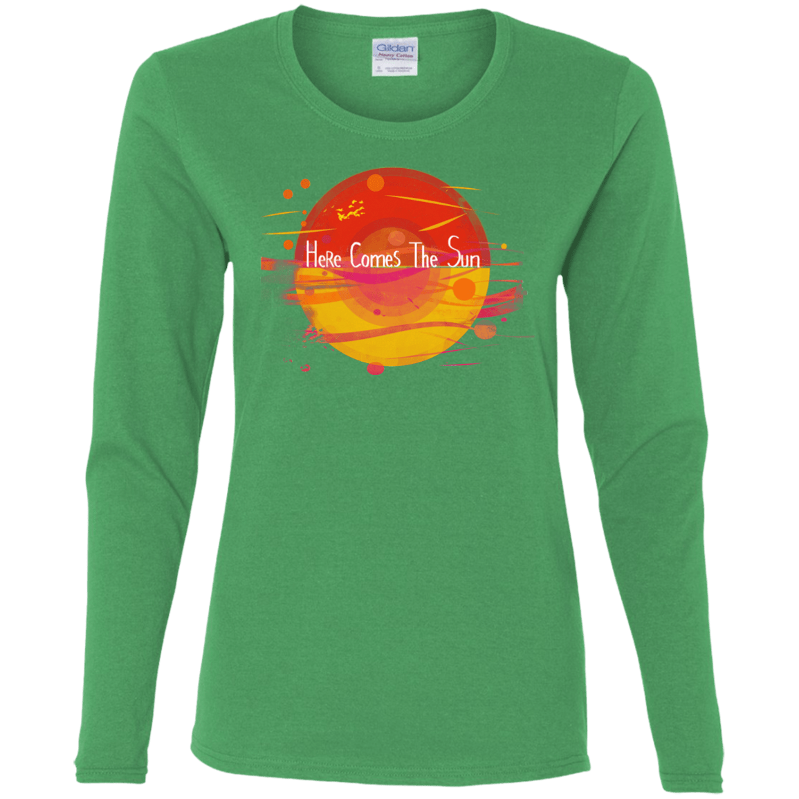 T-Shirts Irish Green / S Here Comes The Sun (1) Women's Long Sleeve T-Shirt