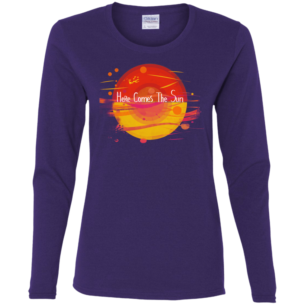 T-Shirts Purple / S Here Comes The Sun (1) Women's Long Sleeve T-Shirt