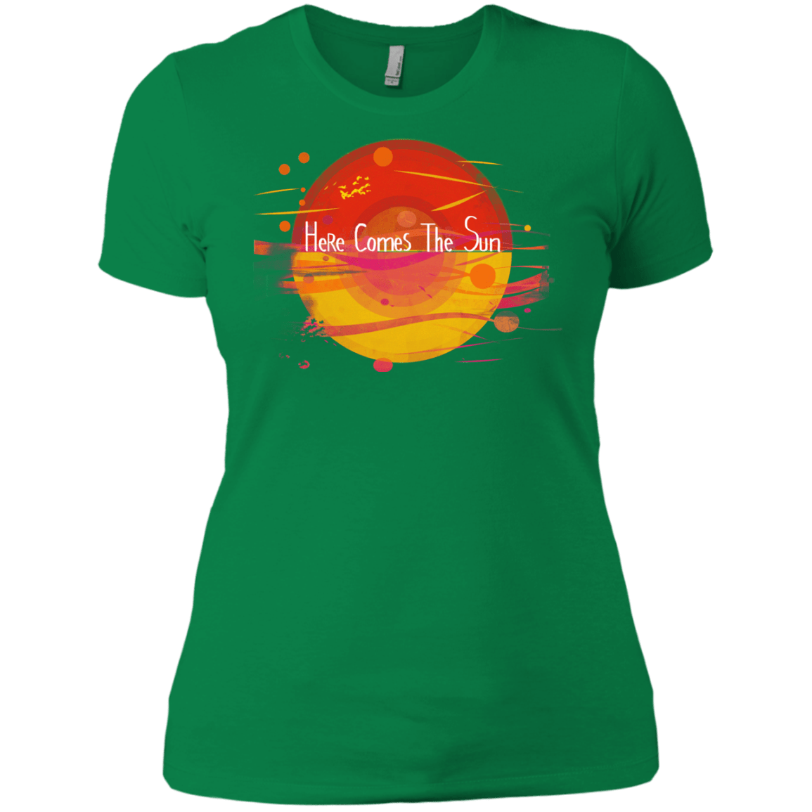 T-Shirts Kelly Green / X-Small Here Comes The Sun (1) Women's Premium T-Shirt