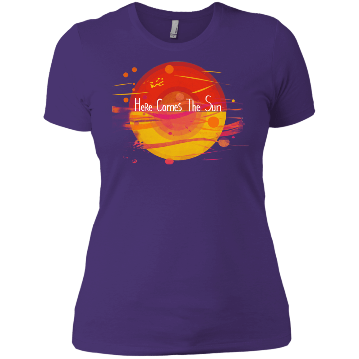 T-Shirts Purple Rush/ / X-Small Here Comes The Sun (1) Women's Premium T-Shirt