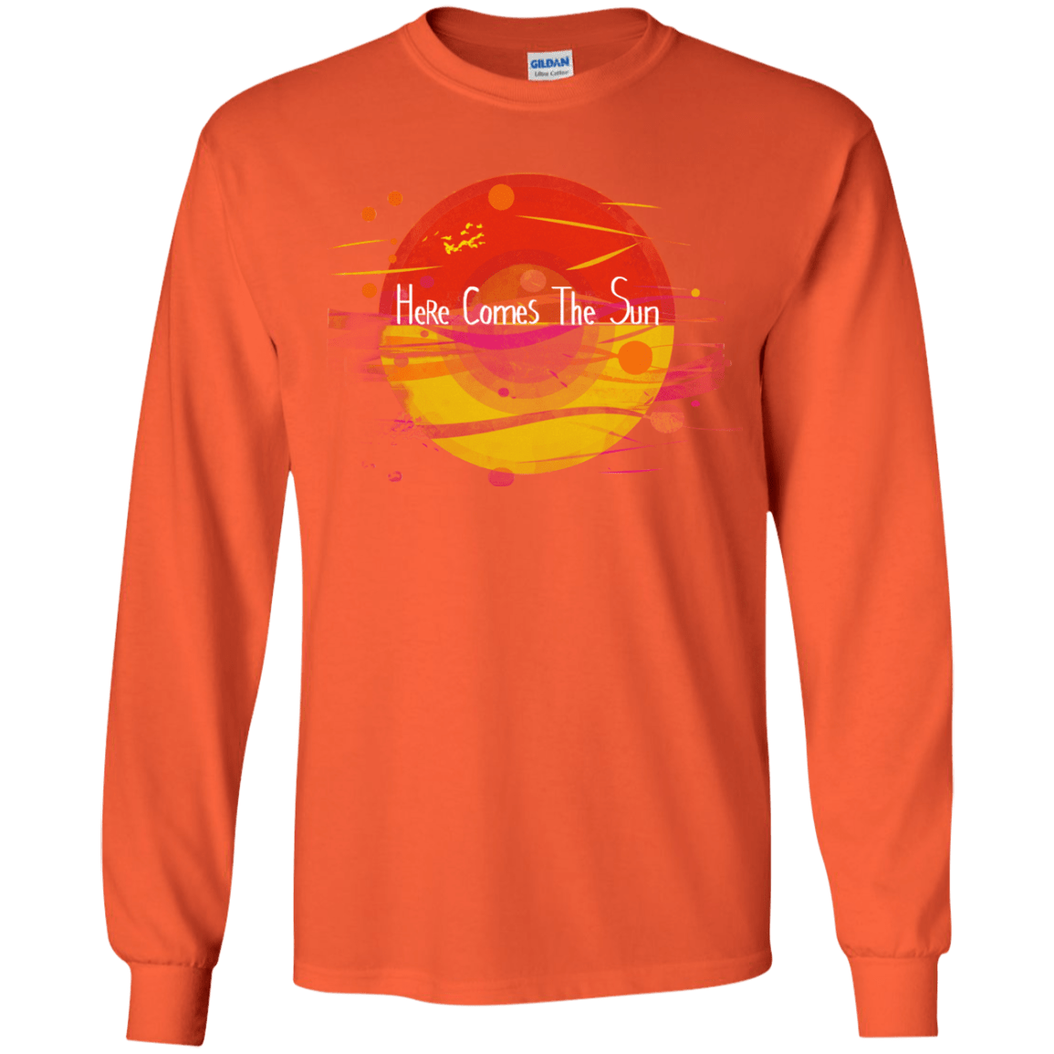 T-Shirts Orange / YS Here Comes The Sun (1) Youth Long Sleeve T-Shirt