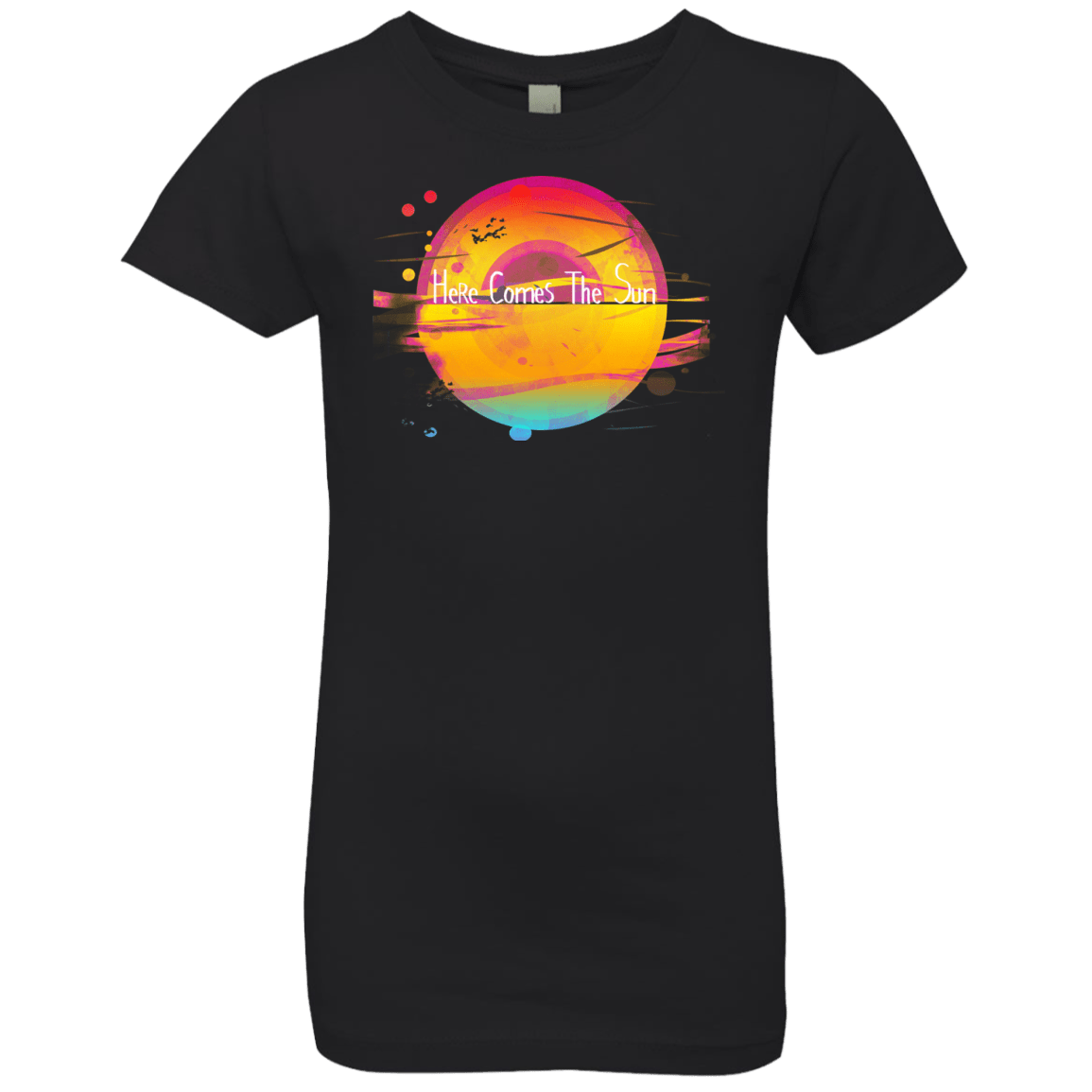 T-Shirts Black / YXS Here Comes The Sun (2) Girls Premium T-Shirt