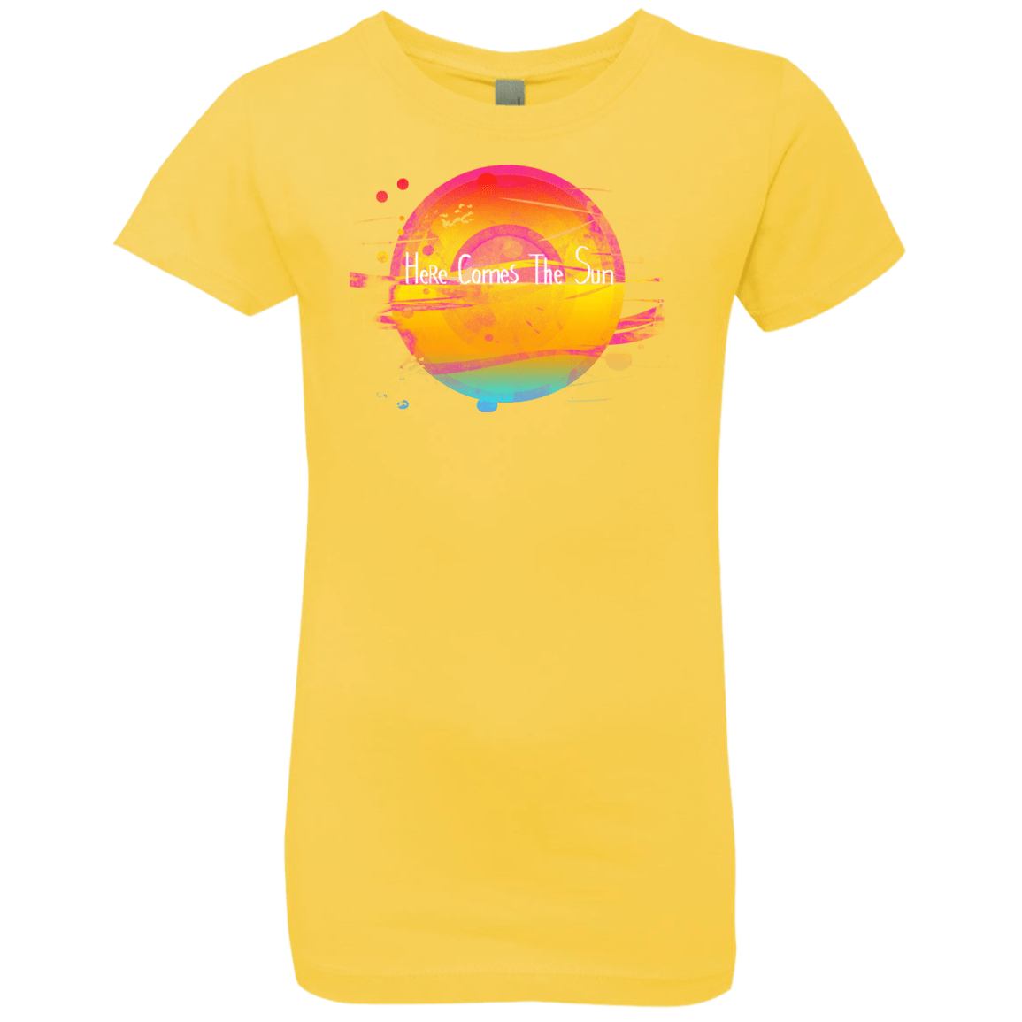 T-Shirts Vibrant Yellow / YXS Here Comes The Sun (2) Girls Premium T-Shirt