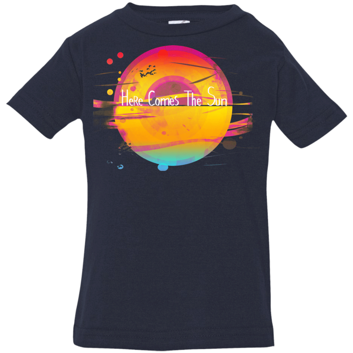 T-Shirts Navy / 6 Months Here Comes The Sun (2) Infant Premium T-Shirt