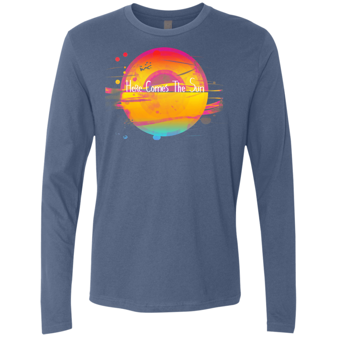 T-Shirts Indigo / S Here Comes The Sun (2) Men's Premium Long Sleeve