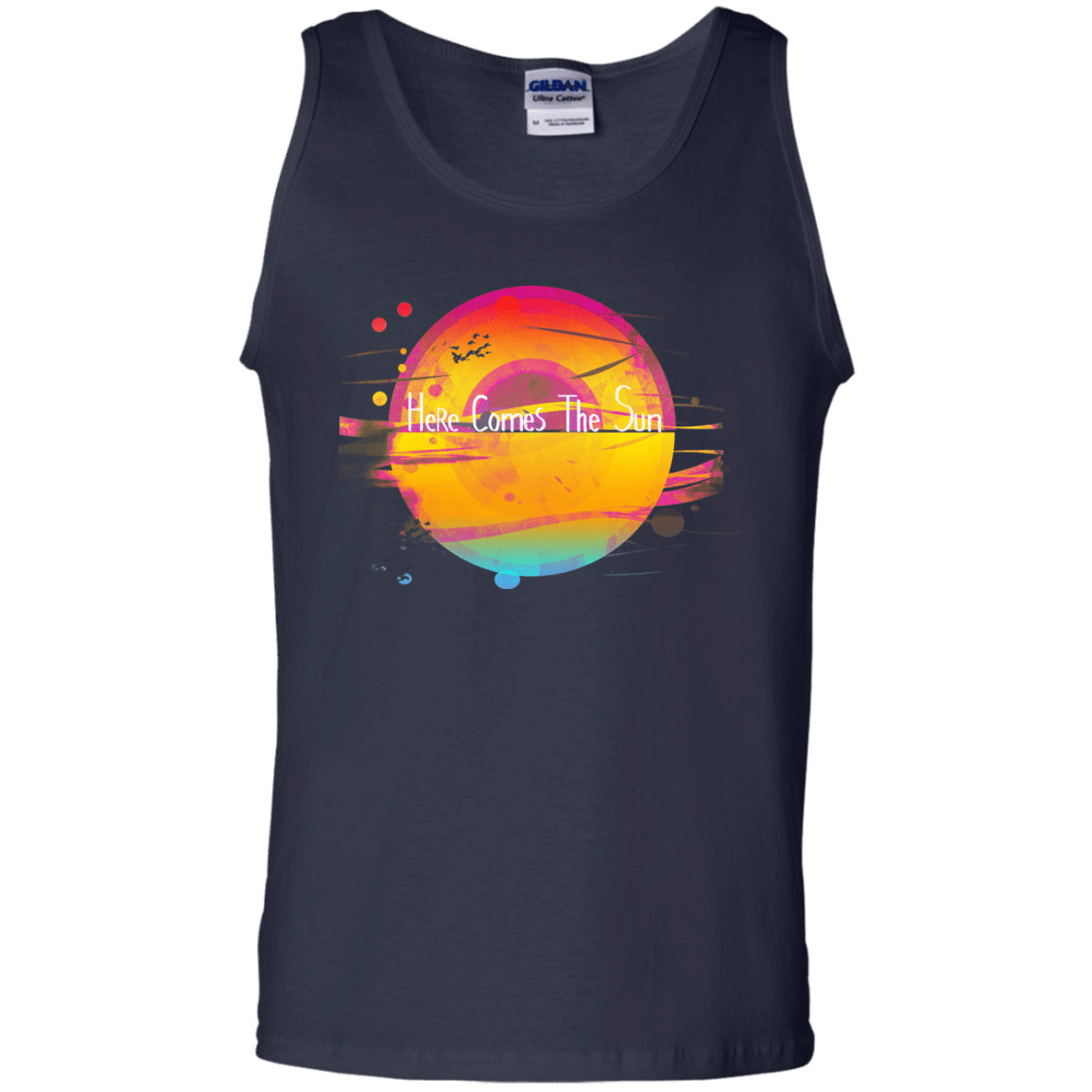 T-Shirts Navy / S Here Comes The Sun (2) Men's Tank Top