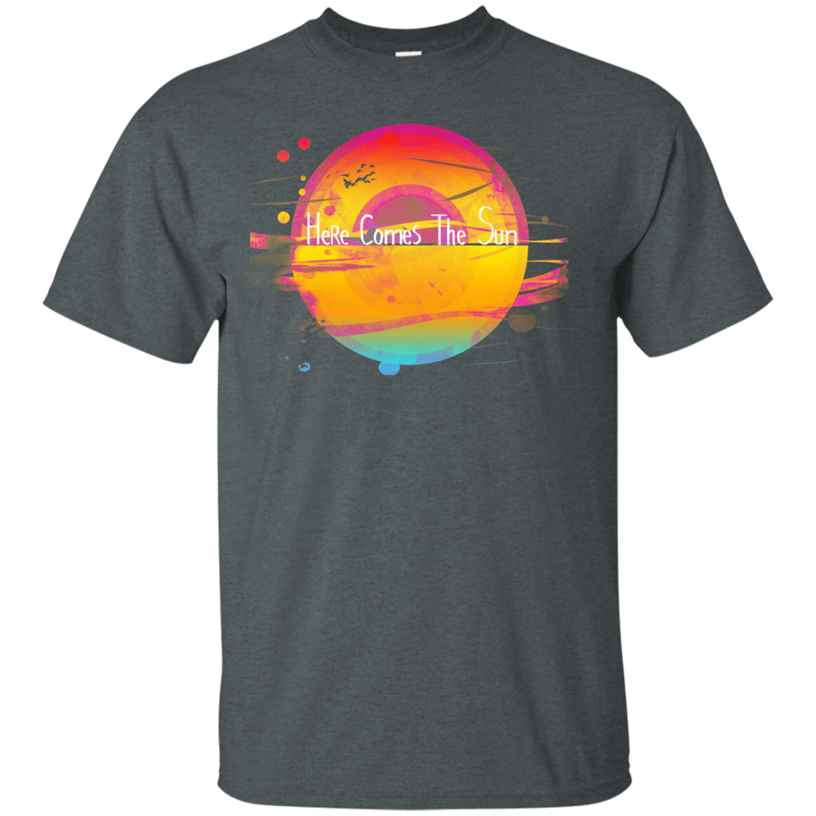 T-Shirts Dark Heather / S Here Comes The Sun (2) T-Shirt