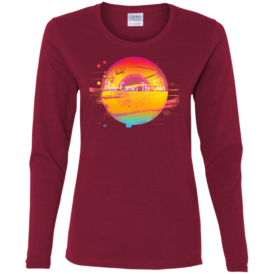 T-Shirts Cardinal / S Here Comes The Sun (2) Women's Long Sleeve T-Shirt