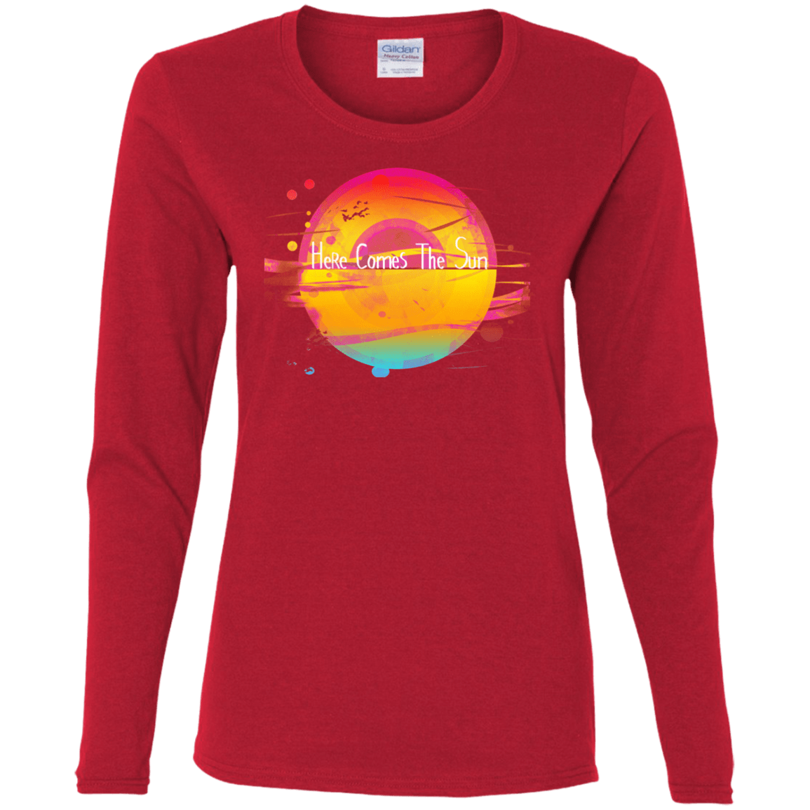T-Shirts Red / S Here Comes The Sun (2) Women's Long Sleeve T-Shirt