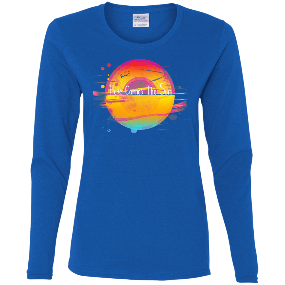 T-Shirts Royal / S Here Comes The Sun (2) Women's Long Sleeve T-Shirt