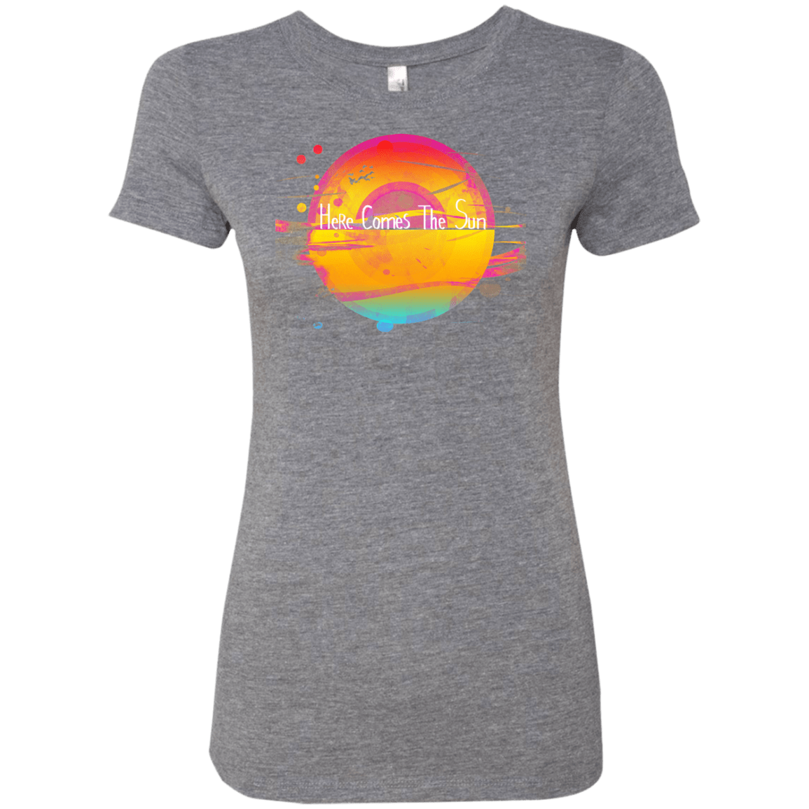 T-Shirts Premium Heather / S Here Comes The Sun (2) Women's Triblend T-Shirt