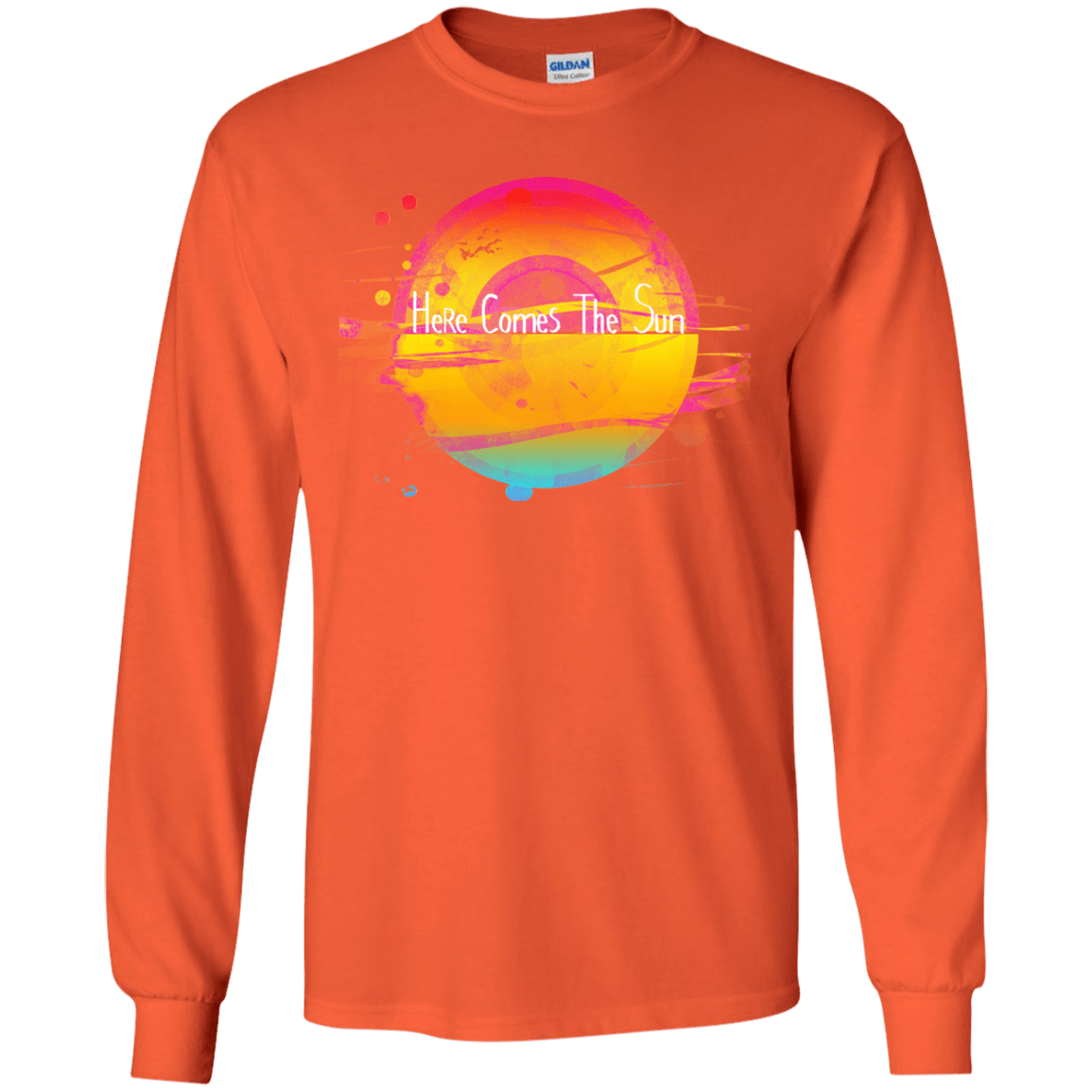 T-Shirts Orange / YS Here Comes The Sun (2) Youth Long Sleeve T-Shirt