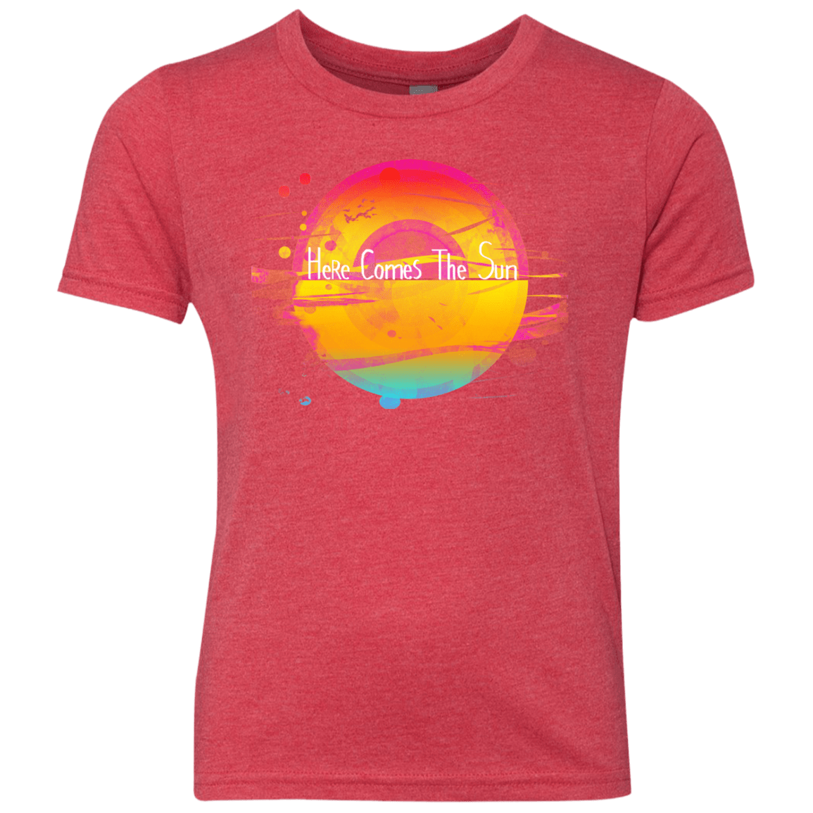 T-Shirts Vintage Red / YXS Here Comes The Sun (2) Youth Triblend T-Shirt