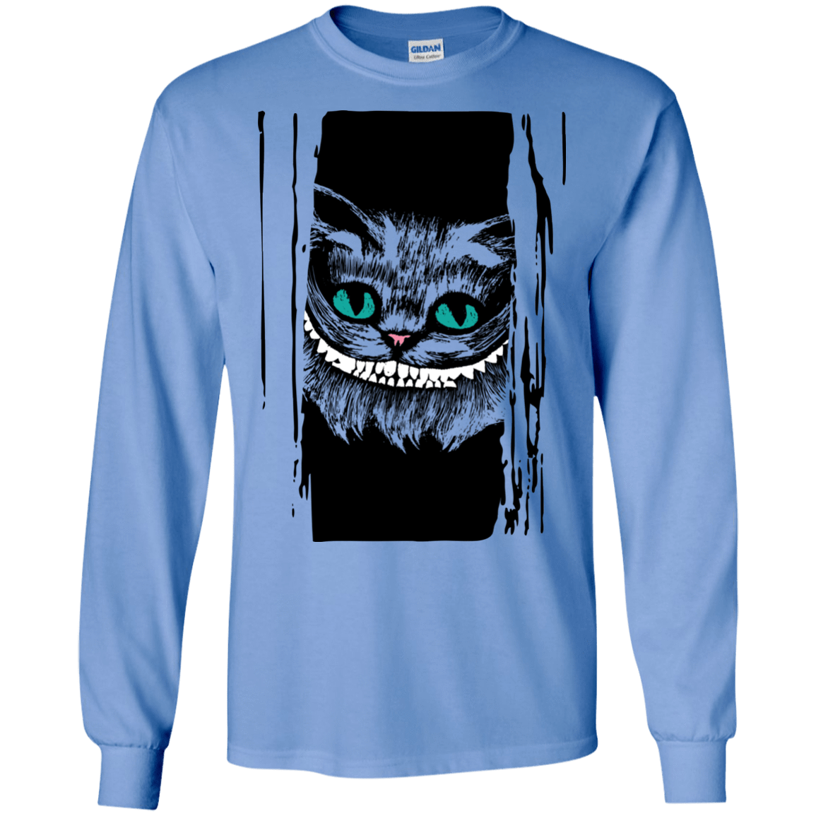 T-Shirts Carolina Blue / S Here's Cheshire Men's Long Sleeve T-Shirt