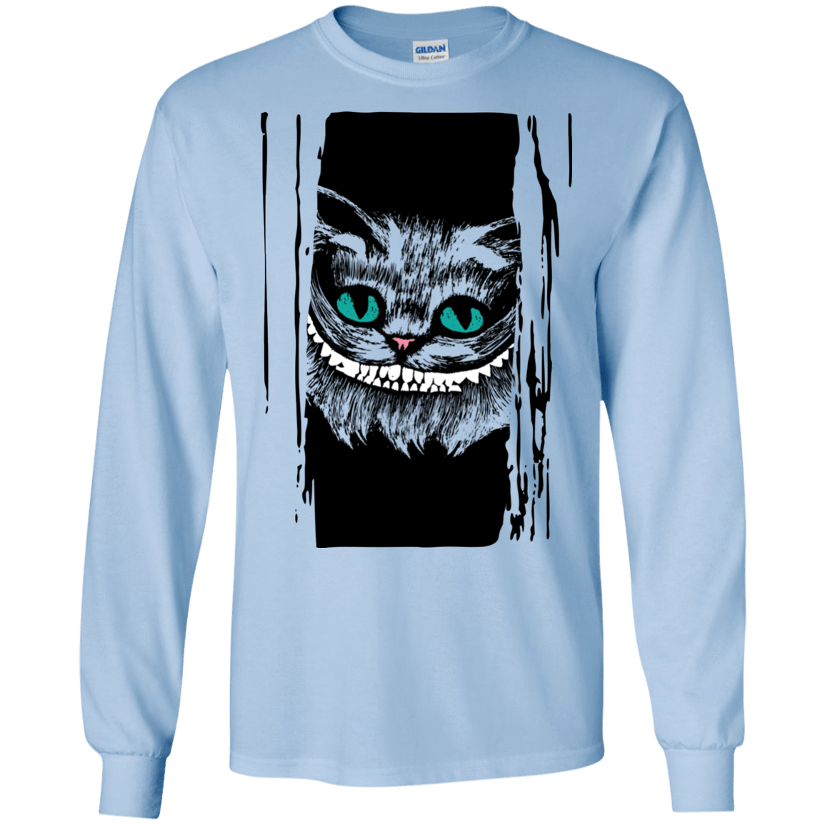 T-Shirts Light Blue / S Here's Cheshire Men's Long Sleeve T-Shirt