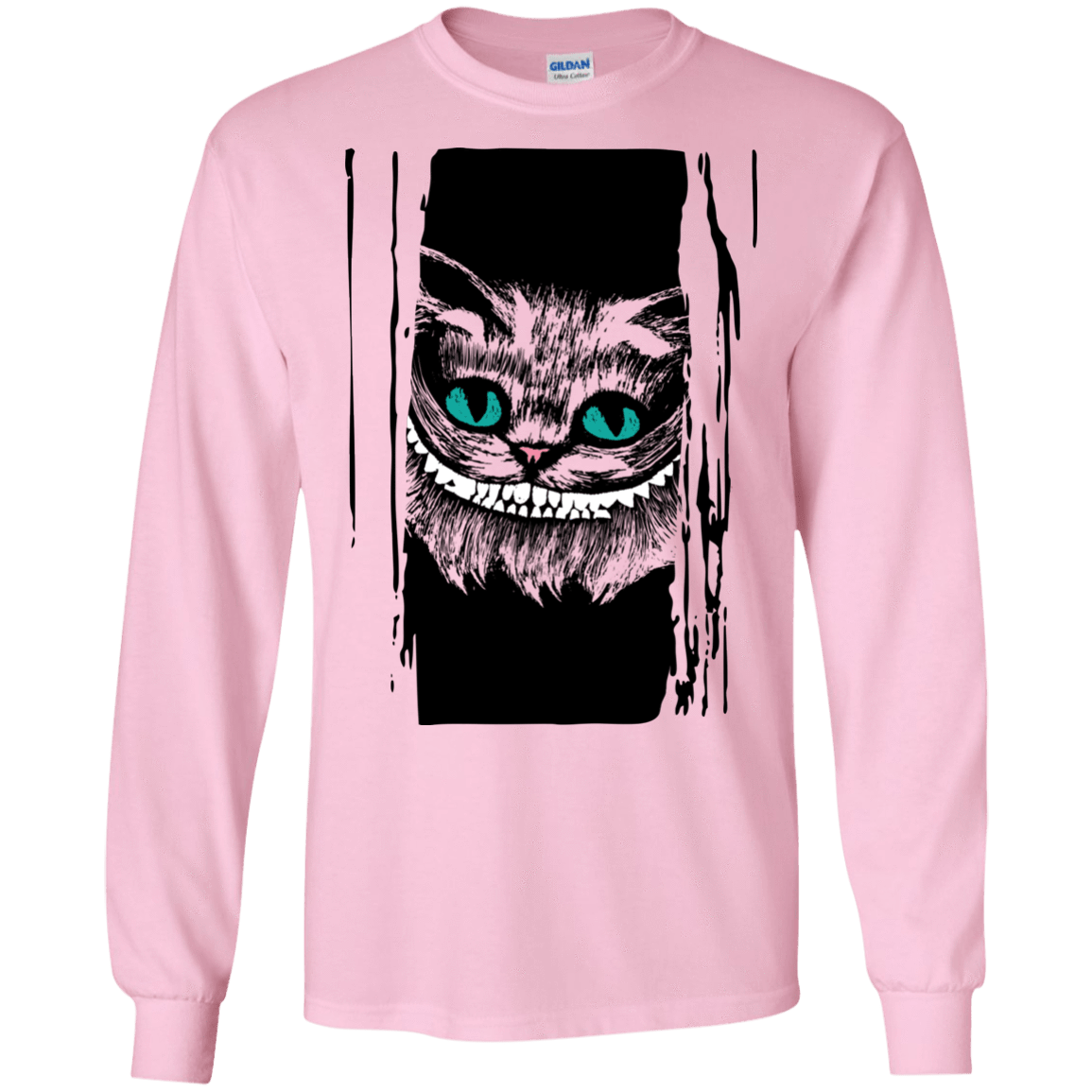 T-Shirts Light Pink / S Here's Cheshire Men's Long Sleeve T-Shirt