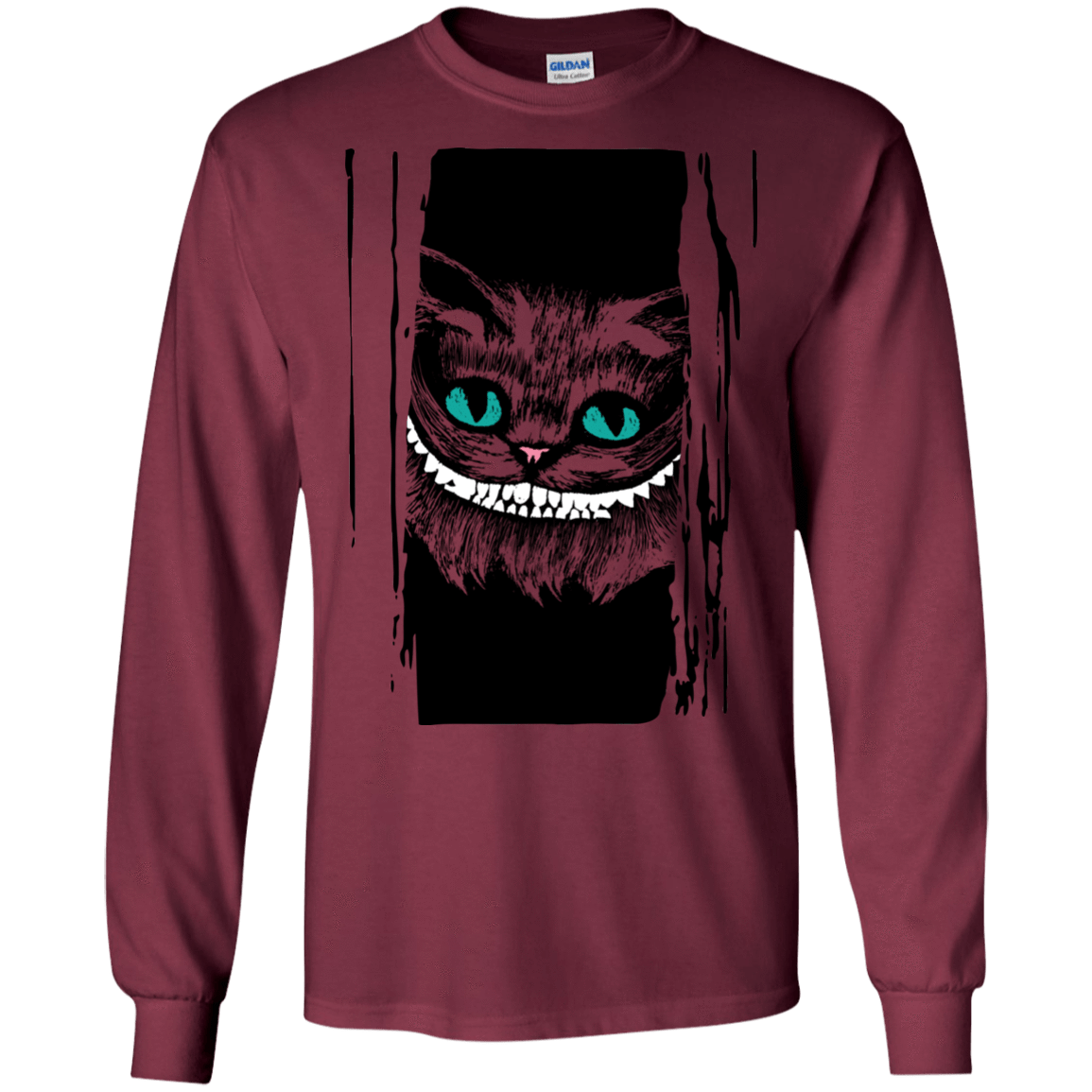 T-Shirts Maroon / S Here's Cheshire Men's Long Sleeve T-Shirt