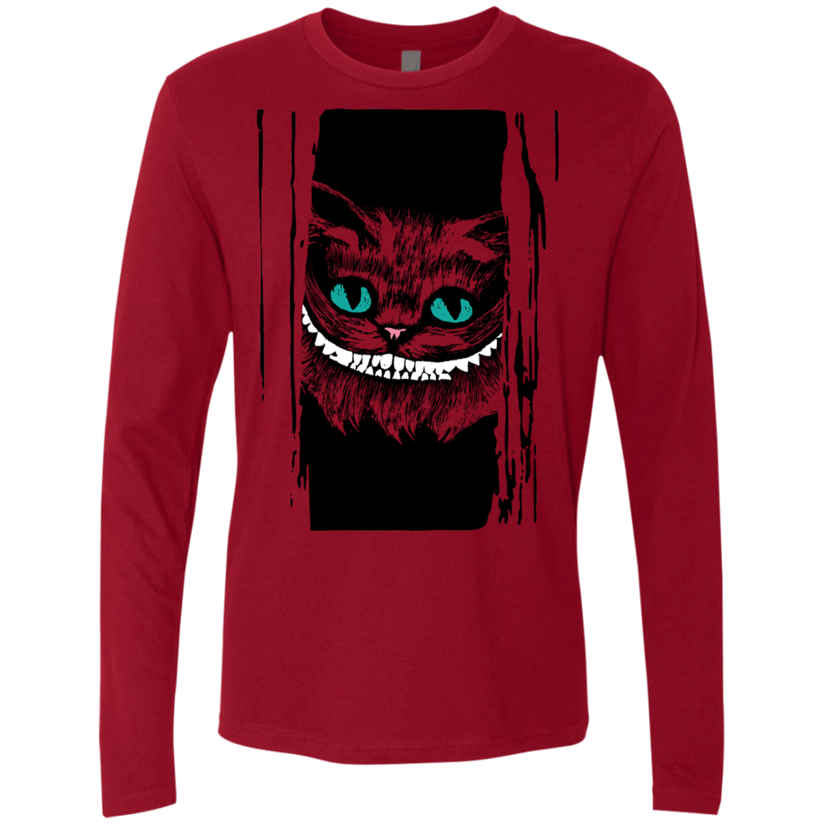 T-Shirts Cardinal / S Here's Cheshire Men's Premium Long Sleeve