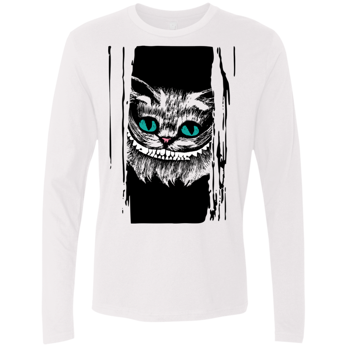 T-Shirts White / S Here's Cheshire Men's Premium Long Sleeve