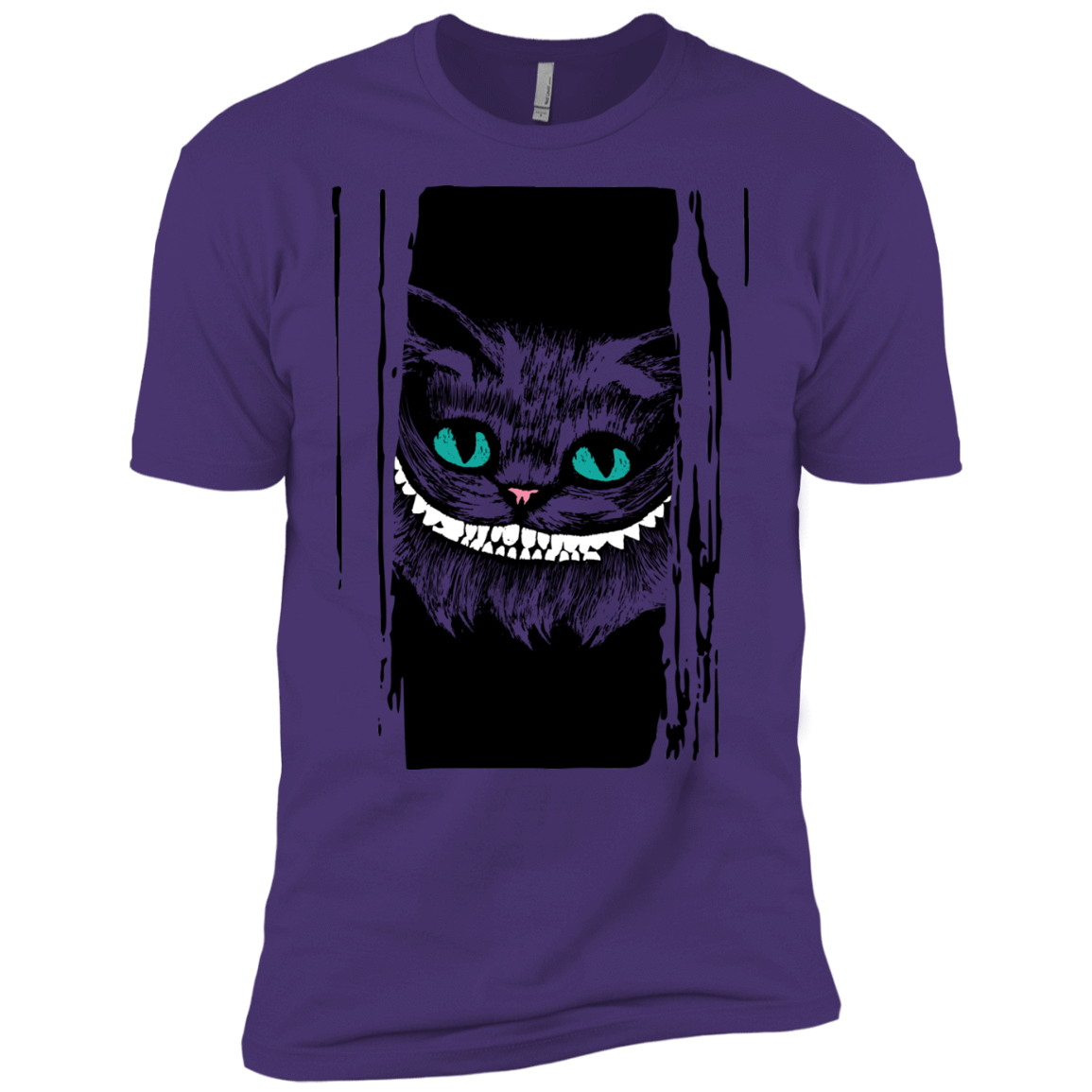 T-Shirts Purple Rush/ / X-Small Here's Cheshire Men's Premium T-Shirt