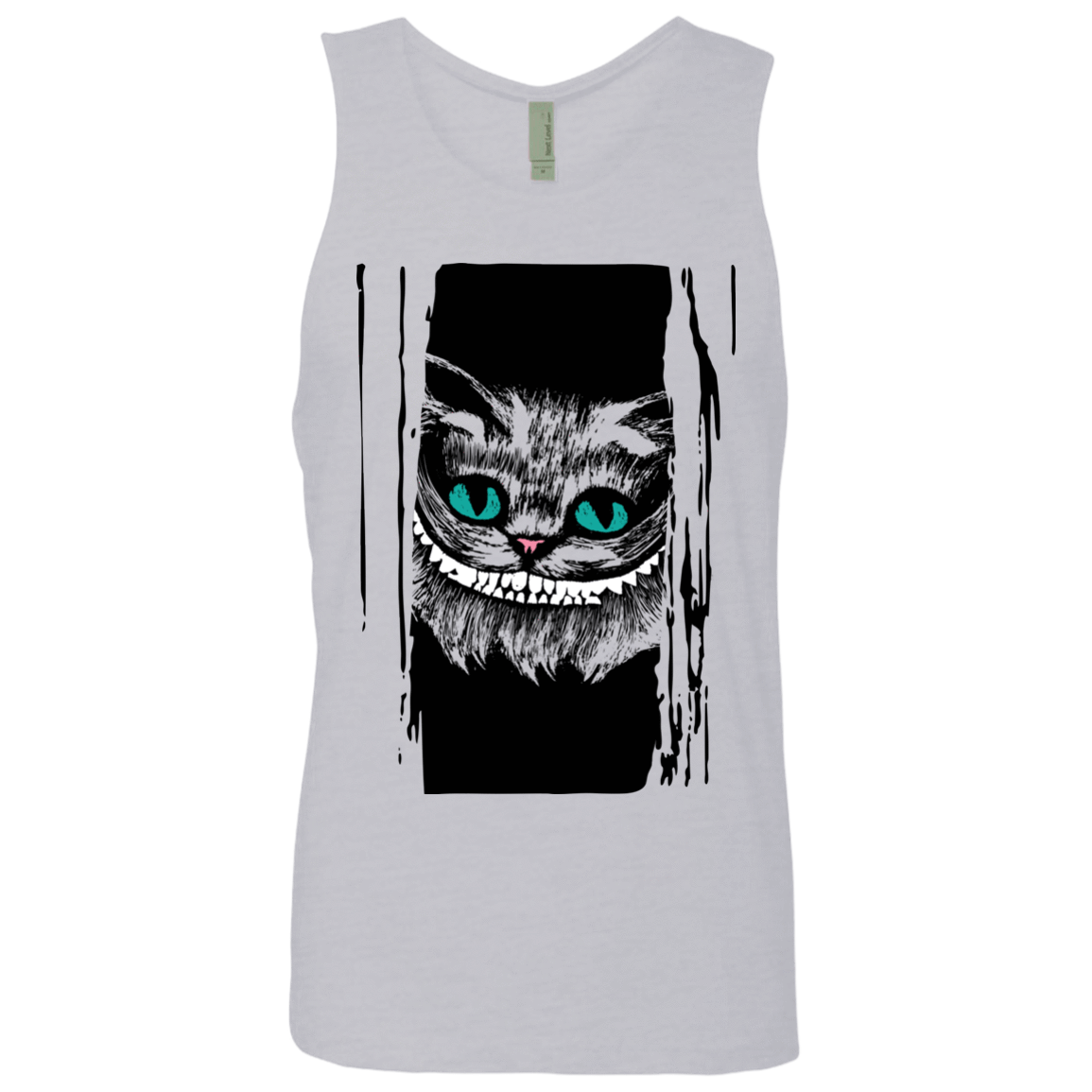 T-Shirts Heather Grey / S Here's Cheshire Men's Premium Tank Top