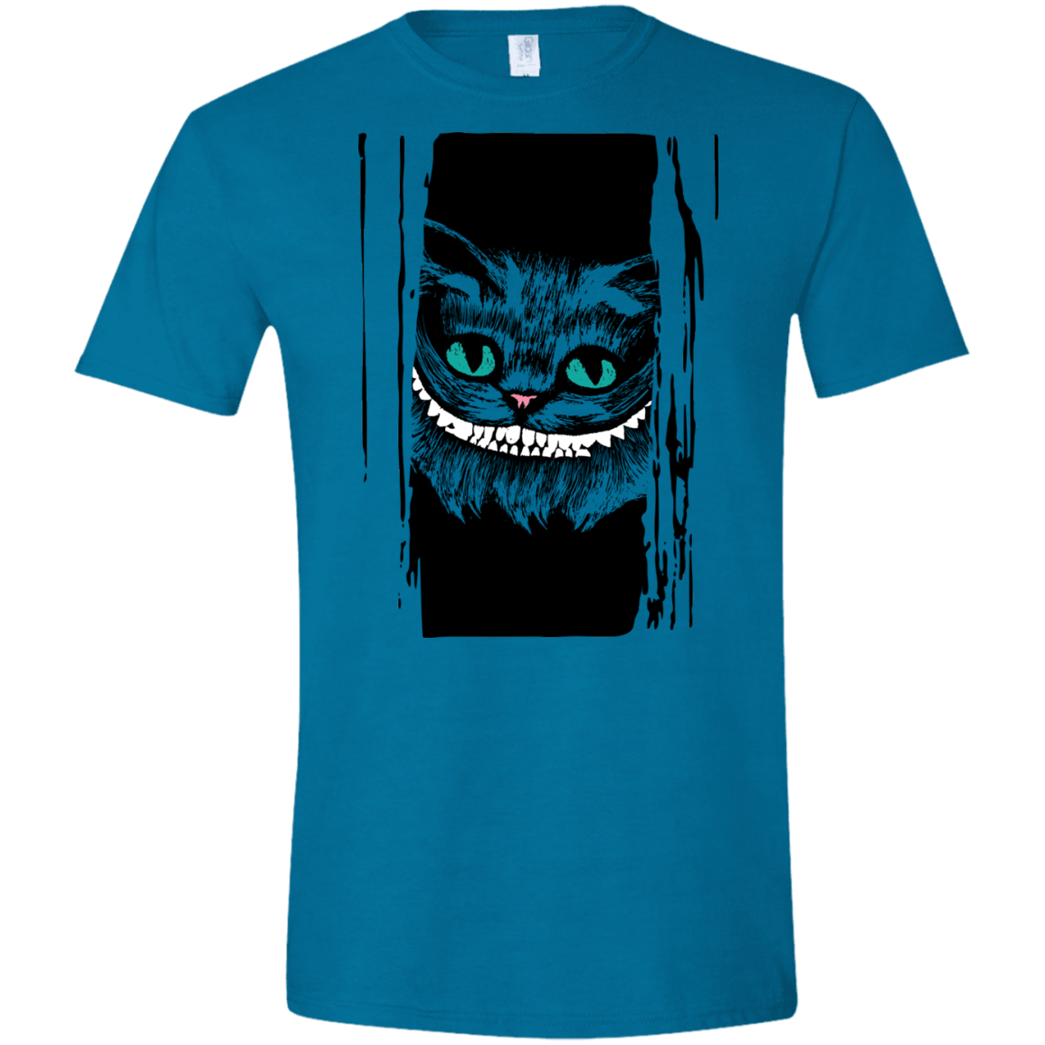 T-Shirts Antique Sapphire / S Here's Cheshire Men's Semi-Fitted Softstyle