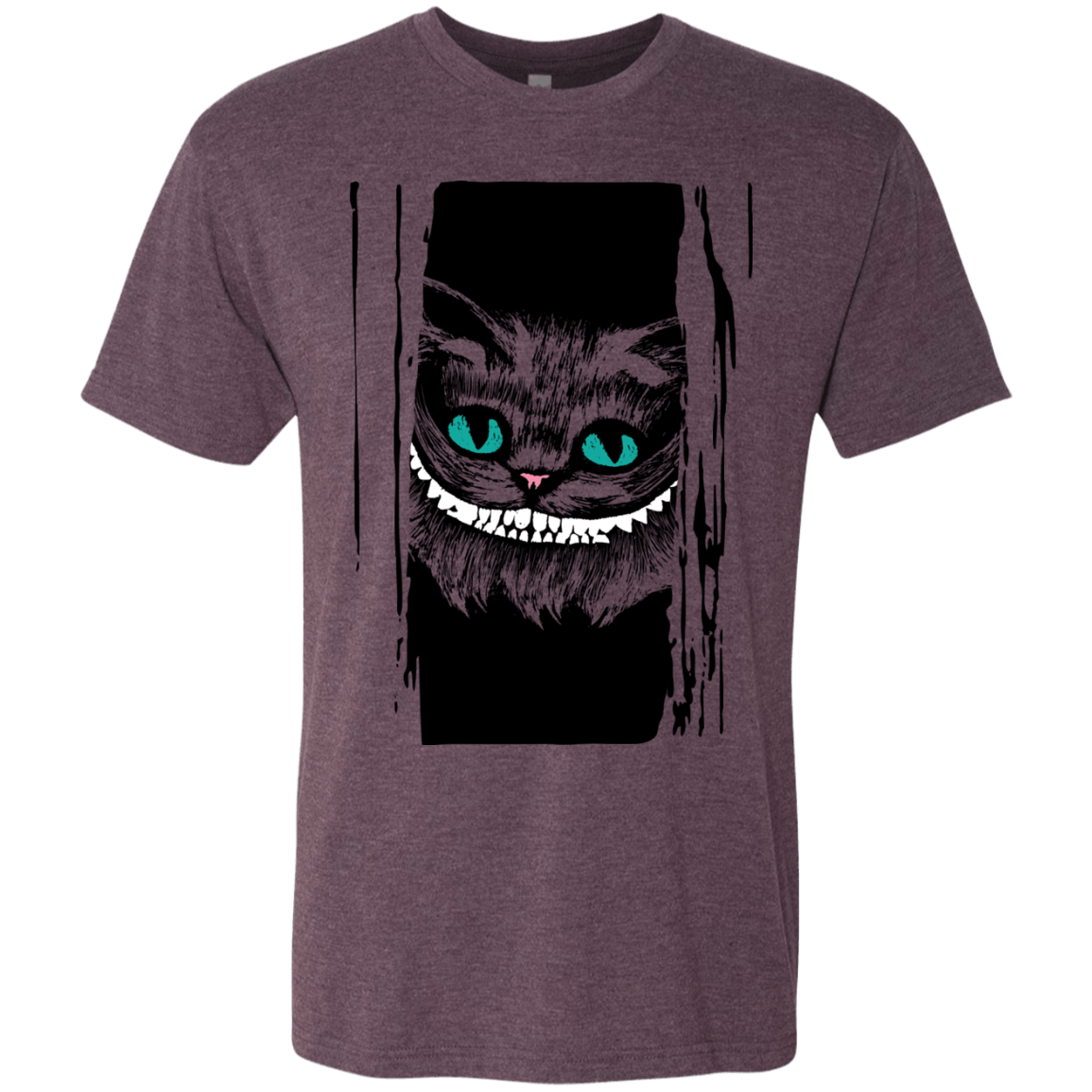 T-Shirts Vintage Purple / S Here's Cheshire Men's Triblend T-Shirt