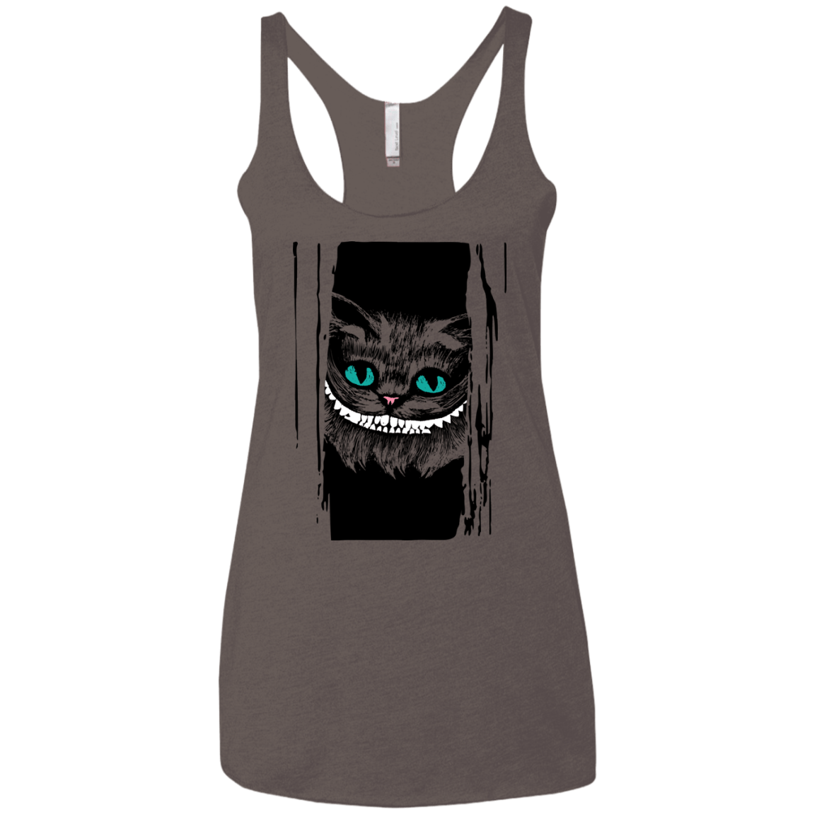 T-Shirts Macchiato / X-Small Here's Cheshire Women's Triblend Racerback Tank