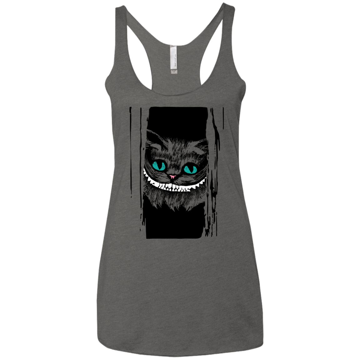 T-Shirts Premium Heather / X-Small Here's Cheshire Women's Triblend Racerback Tank