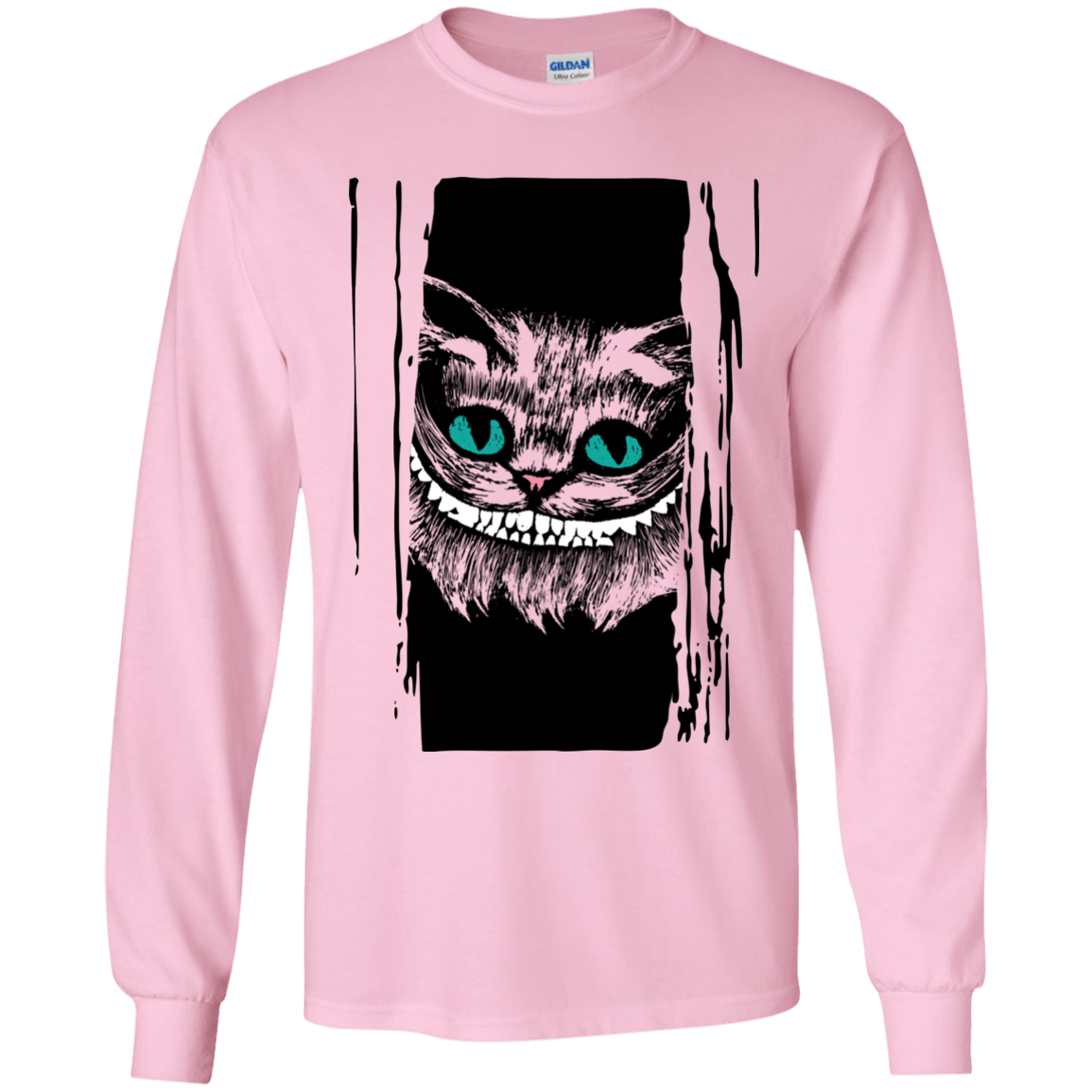 T-Shirts Light Pink / YS Here's Cheshire Youth Long Sleeve T-Shirt