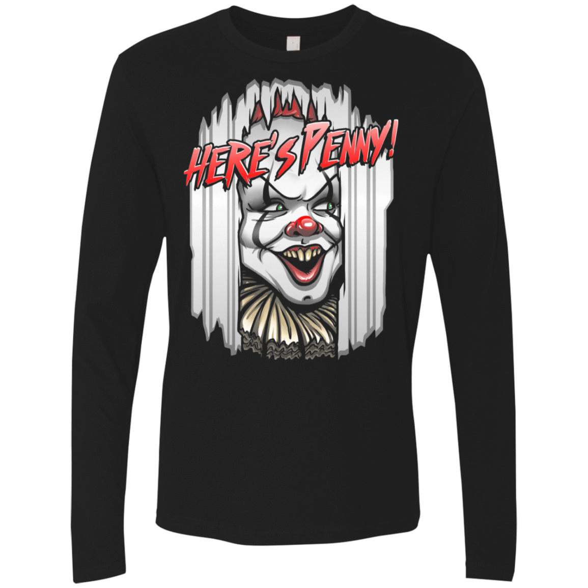 T-Shirts Black / S Heres Penny Men's Premium Long Sleeve