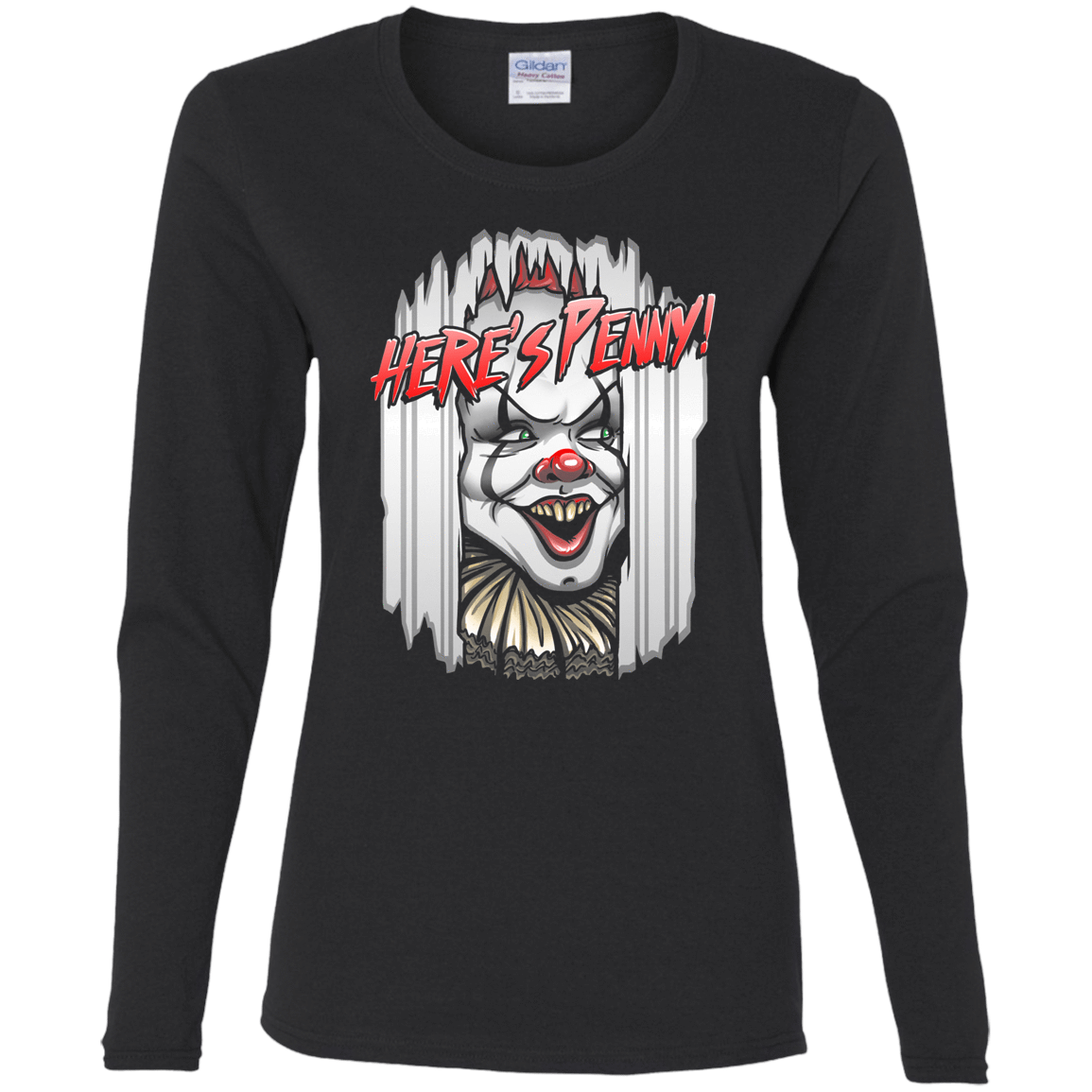 T-Shirts Black / S Heres Penny Women's Long Sleeve T-Shirt