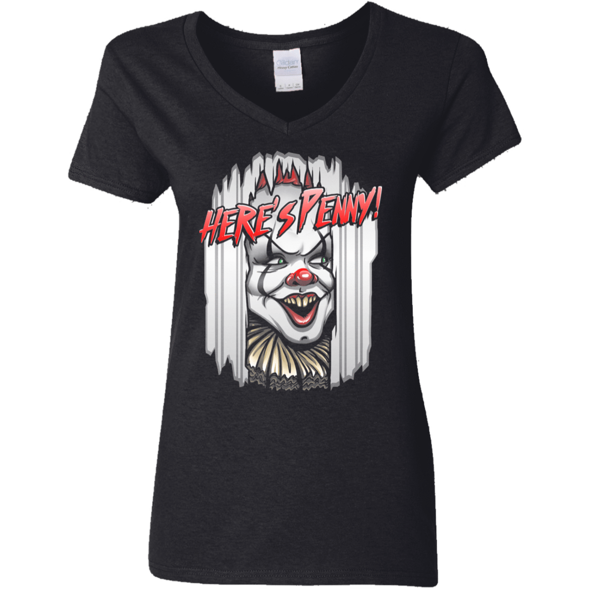 T-Shirts Black / S Heres Penny Women's V-Neck T-Shirt
