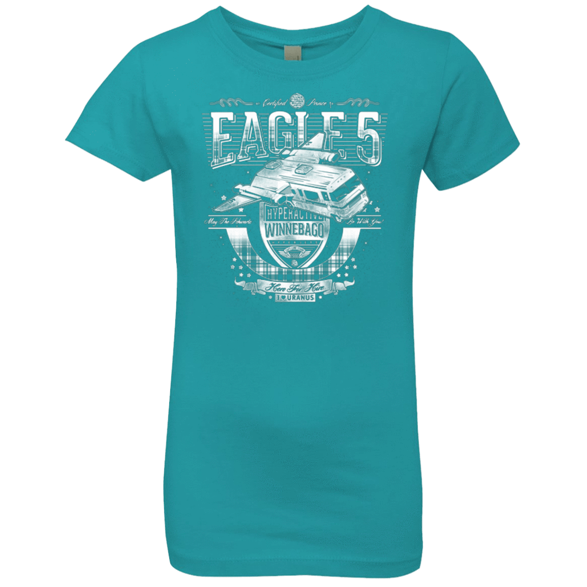 T-Shirts Tahiti Blue / YXS Hero 4 Hire Girls Premium T-Shirt