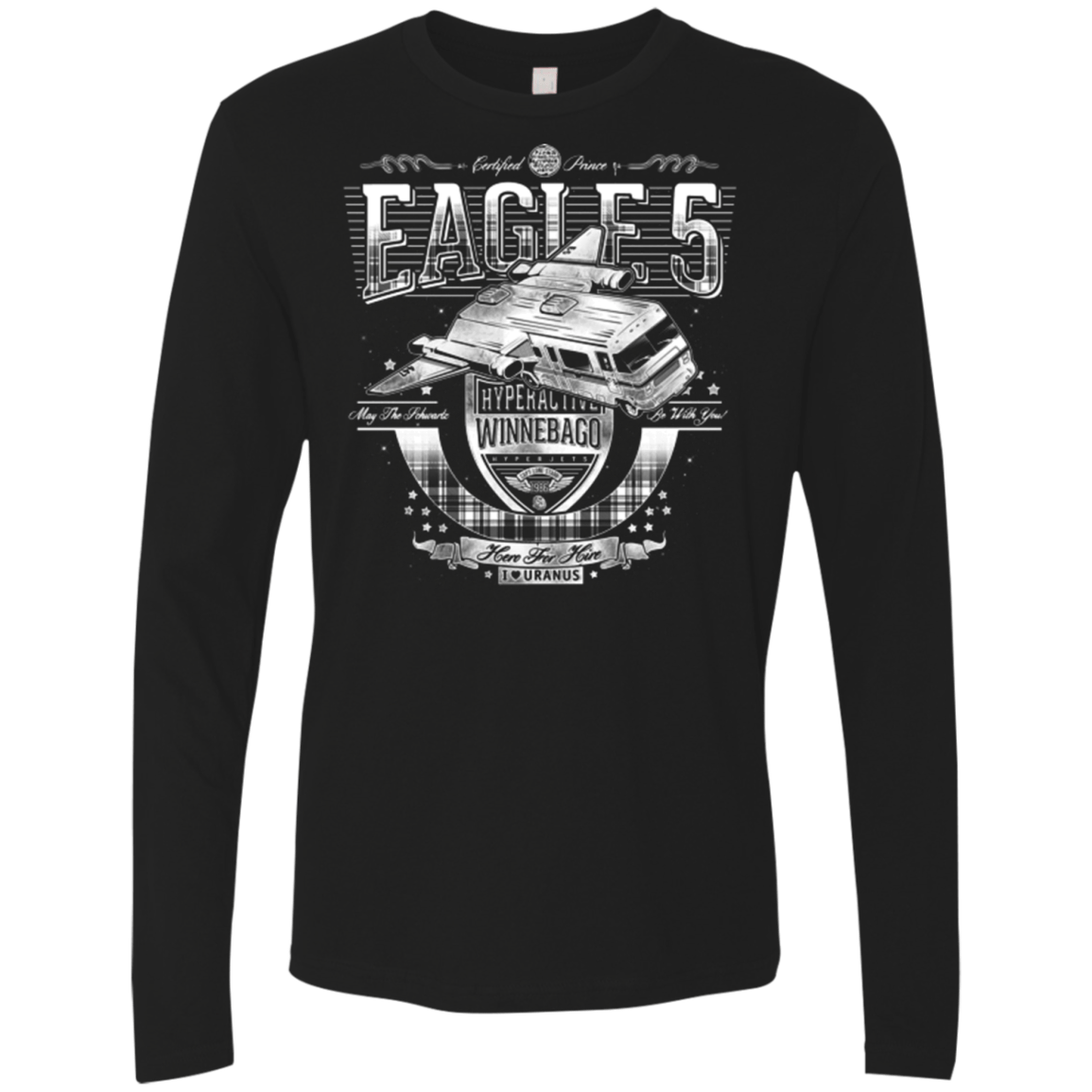 T-Shirts Black / Small Hero 4 Hire Men's Premium Long Sleeve