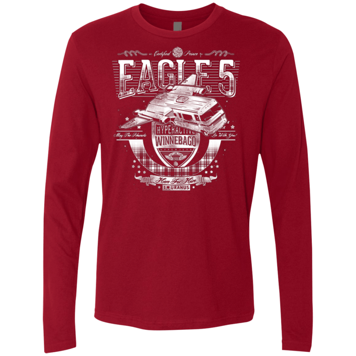 T-Shirts Cardinal / Small Hero 4 Hire Men's Premium Long Sleeve