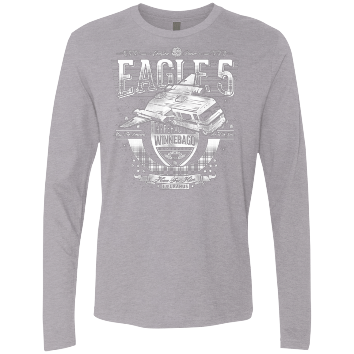 T-Shirts Heather Grey / Small Hero 4 Hire Men's Premium Long Sleeve